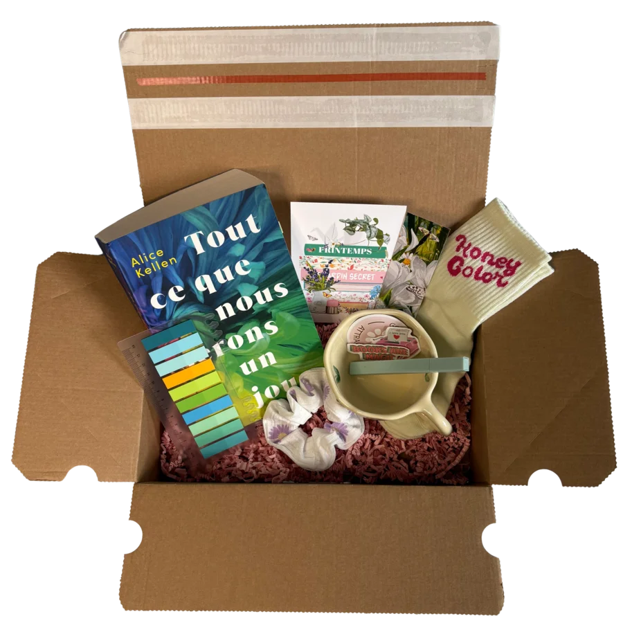 Contenu d'une box de livre mensuelle